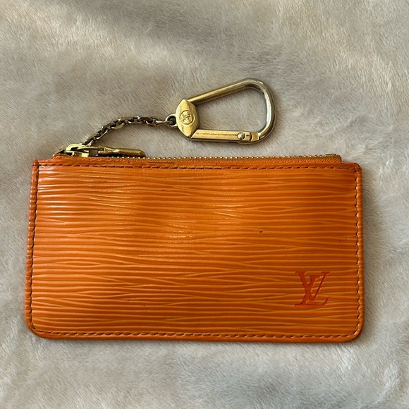 Louis Vuitton mandarin orange epi leather coin key pouch - Picture 9 of 9